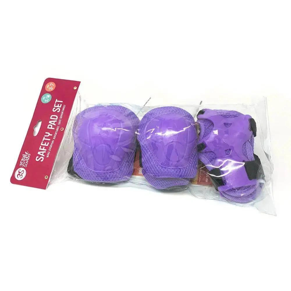 Purple Knee and Wrist Guards | 3Style Scooters