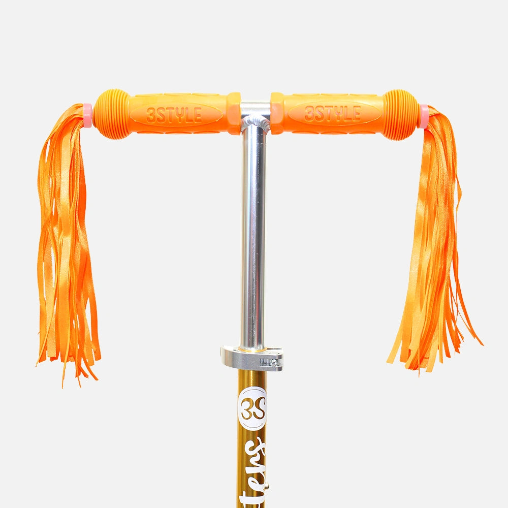 Orange HandleBar Tassels For Scooters & Bikes