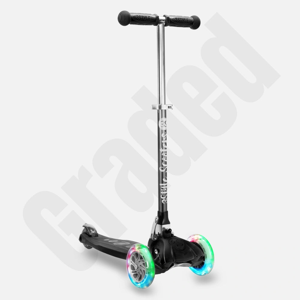 RGS-1 - Black | Childrens Scooter With Three Wheels - Graded