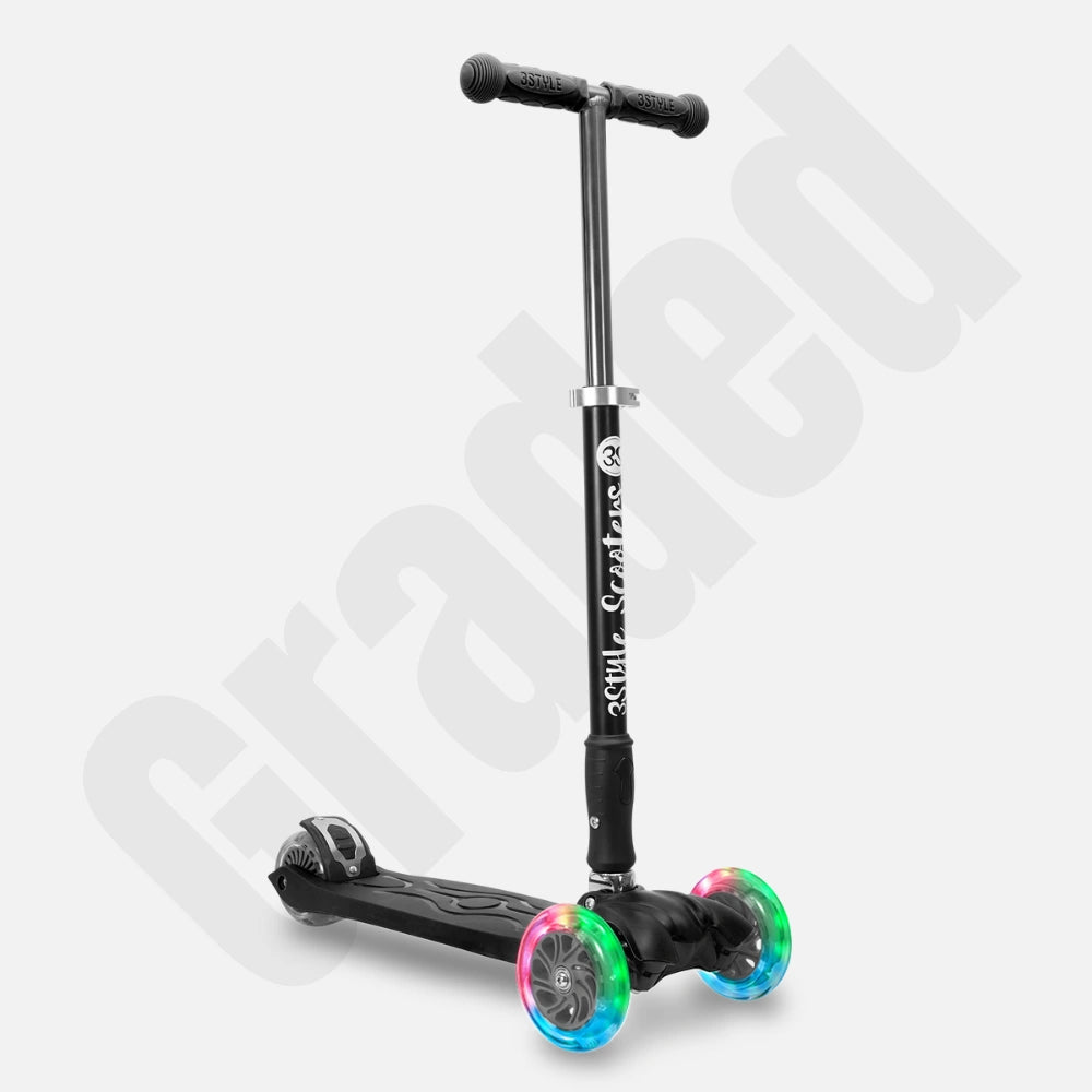 RGS-2 - Black | 3 Wheel Scooter For Kids - Graded