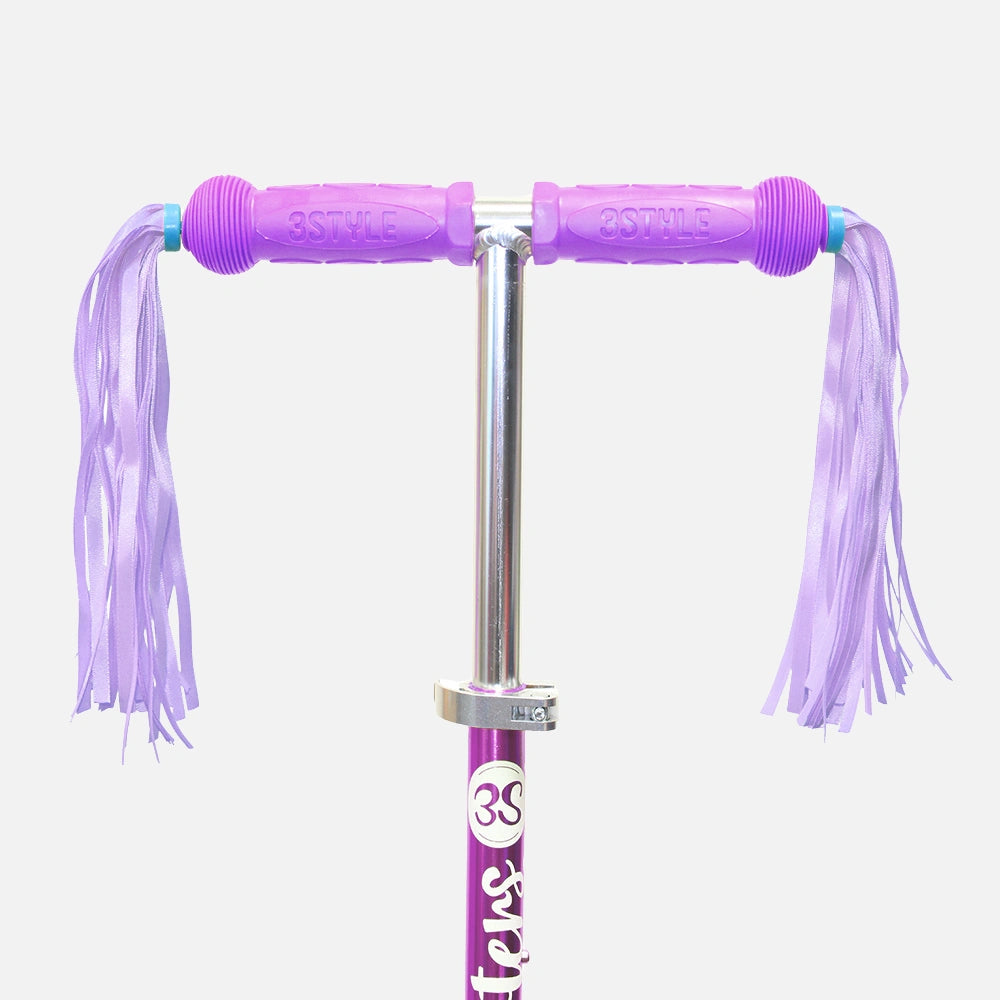 Purple HandleBar Tassels For Scooters & Bikes