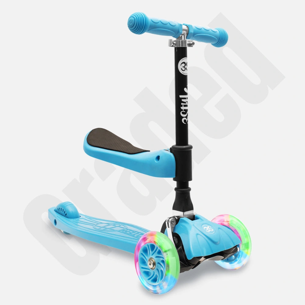 RGS-0 - Blue | Toddler Scooter With Seat - Graded