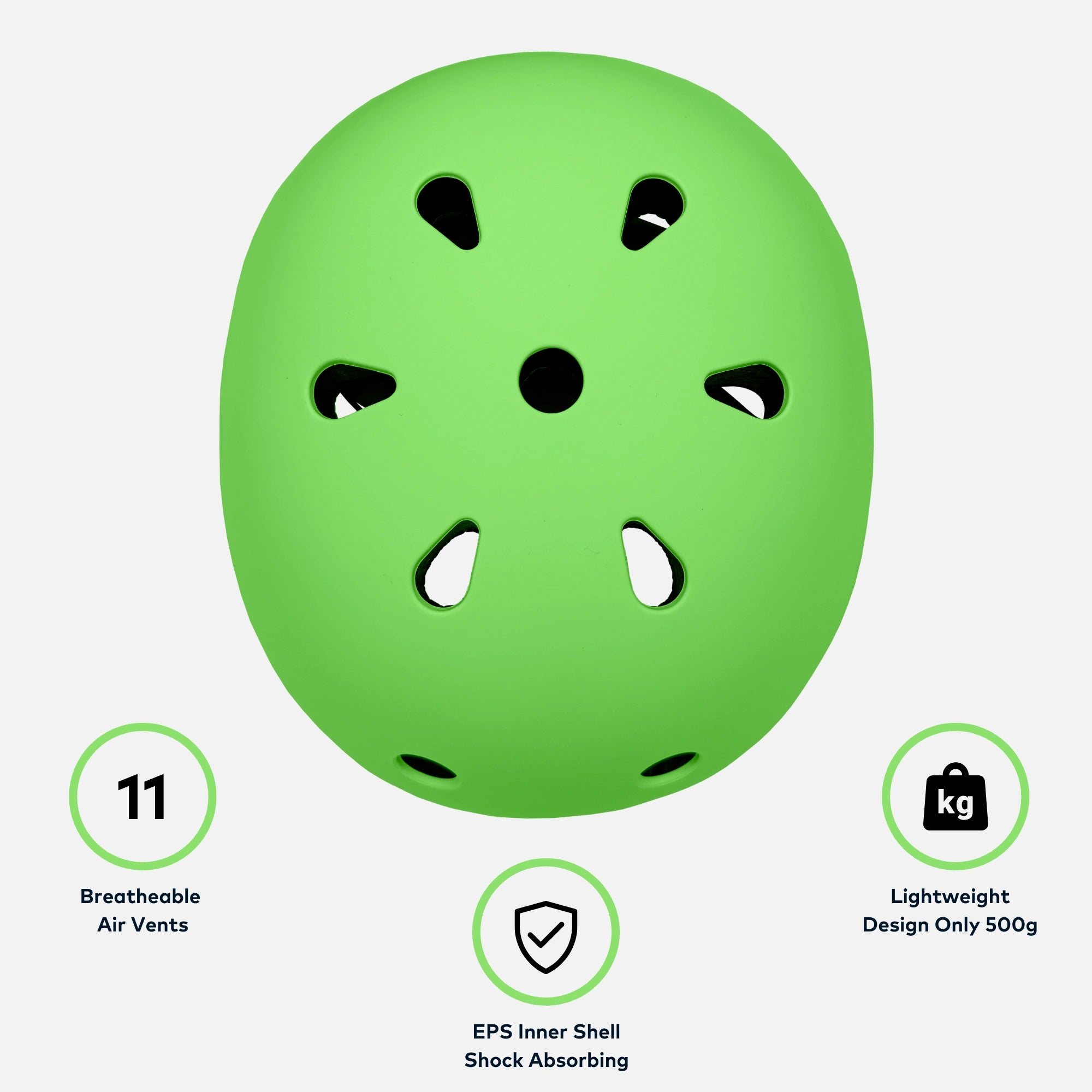 RollerMAX - Green | Scooter Helmet Kids Safety Helmet