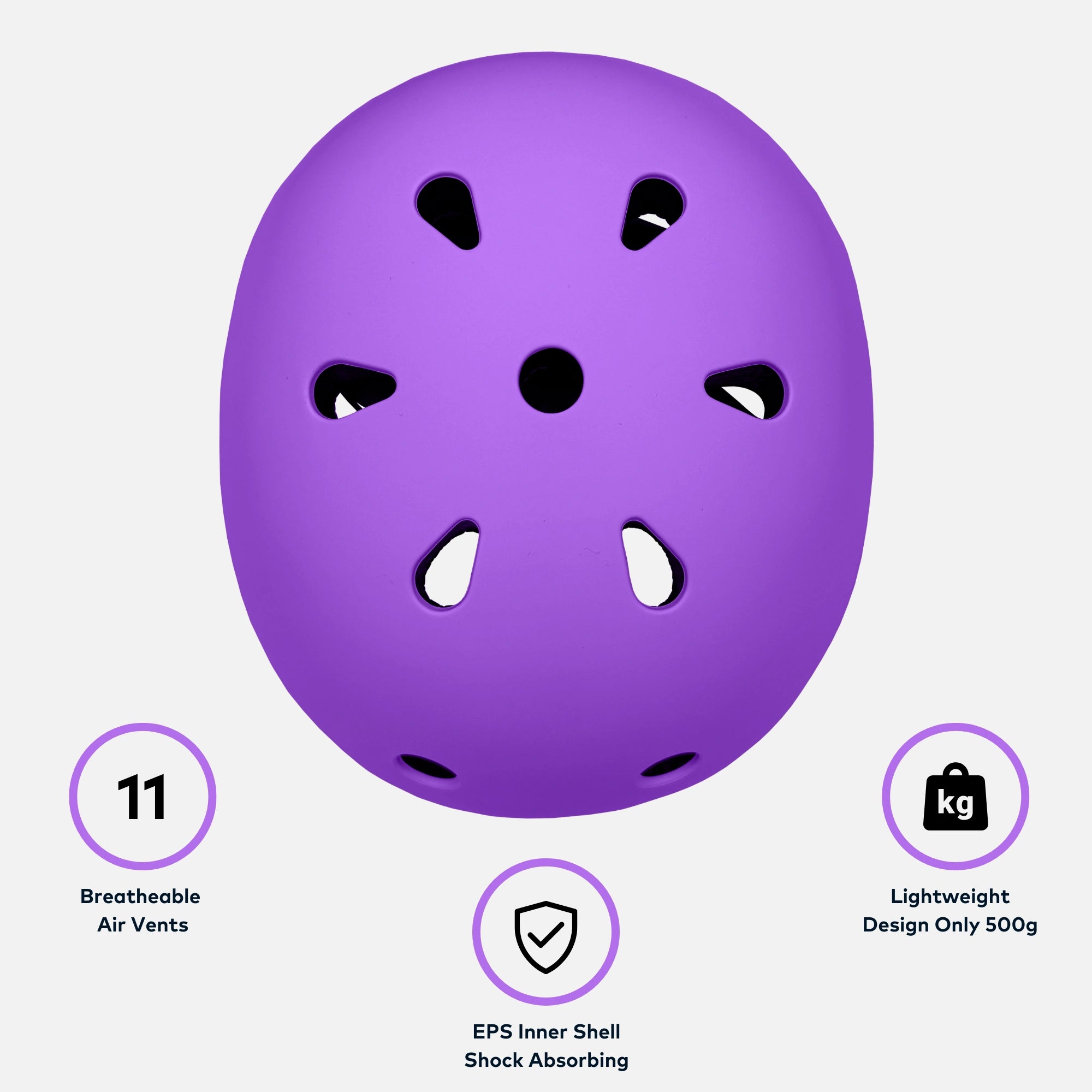 RollerMAX - Purple | Scooter Helmet Kids Safety Helmet