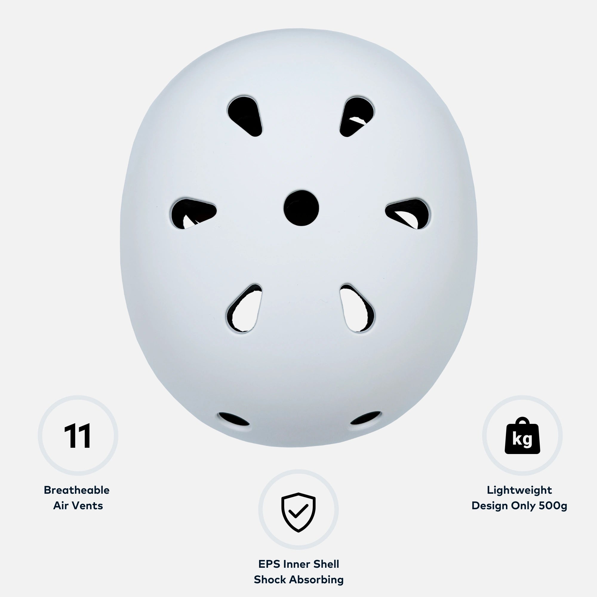 RollerMAX - White | Scooter Helmet Kids Safety Helmet