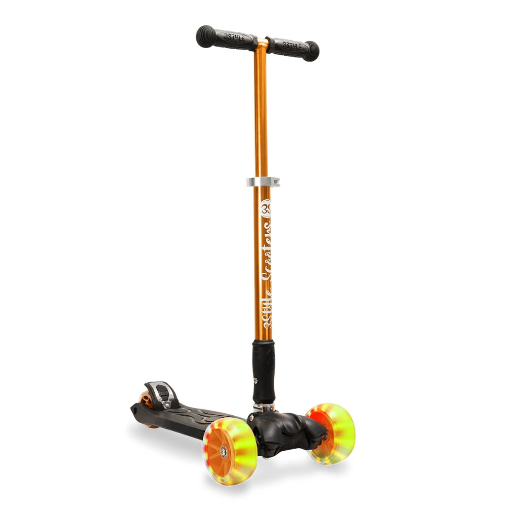 Orange 3 Wheeled Foldable Scooter RGS-3