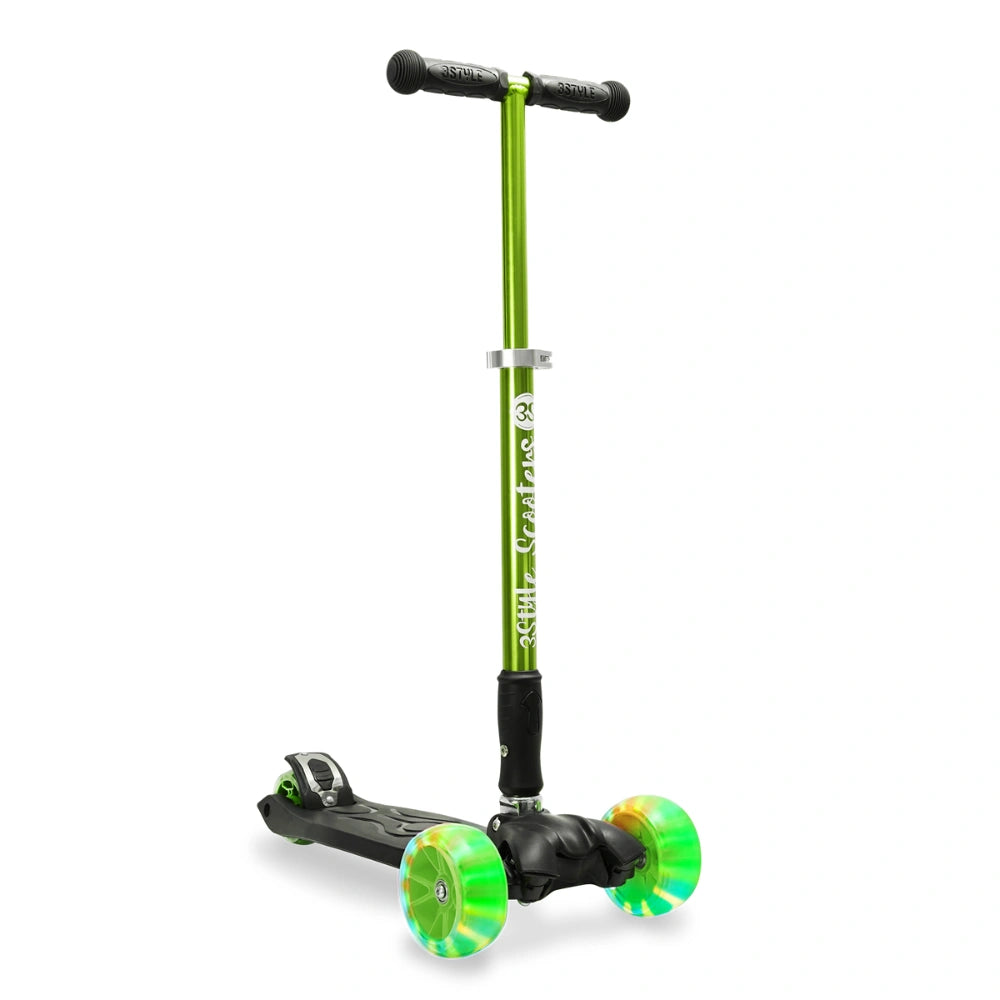 Green 3 Wheeled Foldable Scooter RGS-3