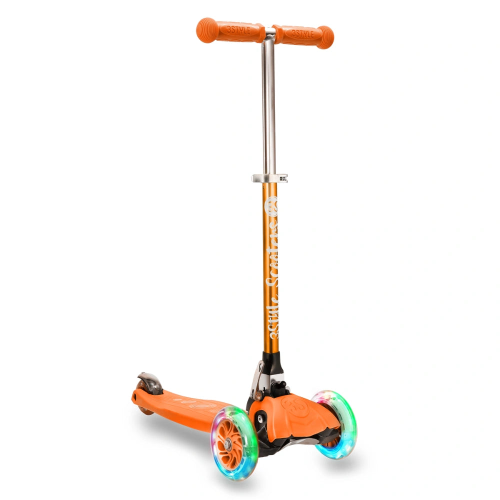 Orange Kids Scooter Foldable and Light Up RGS-1