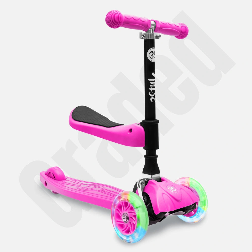 RGS-0 - Pink | Toddler Scooter With Seat - Graded