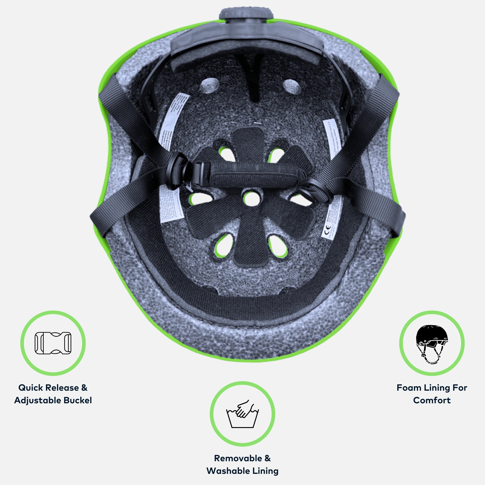 RollerMAX - Green | Scooter Helmet Kids Safety Helmet