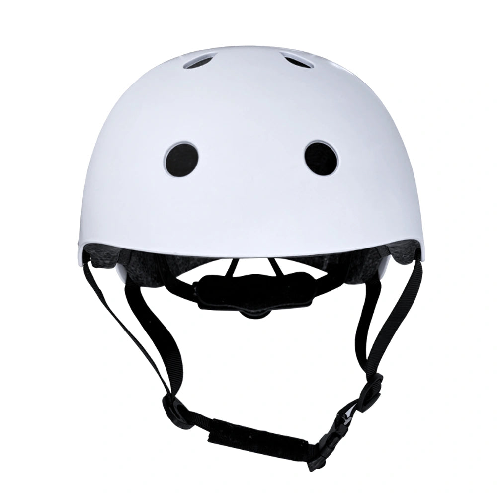 White Kids Helmet for Scooters and Bikes RollerMAX