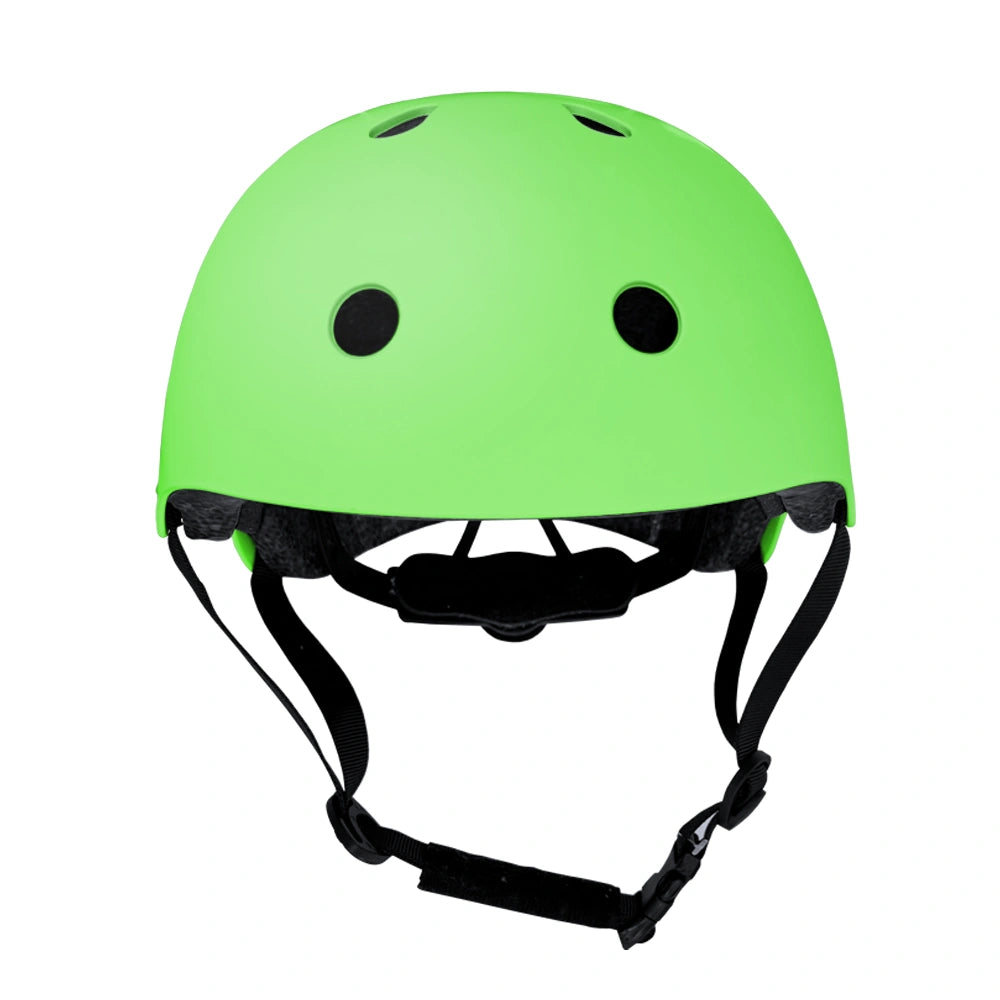 Green Kids Helmet for Scooters and Bikes RollerMAX