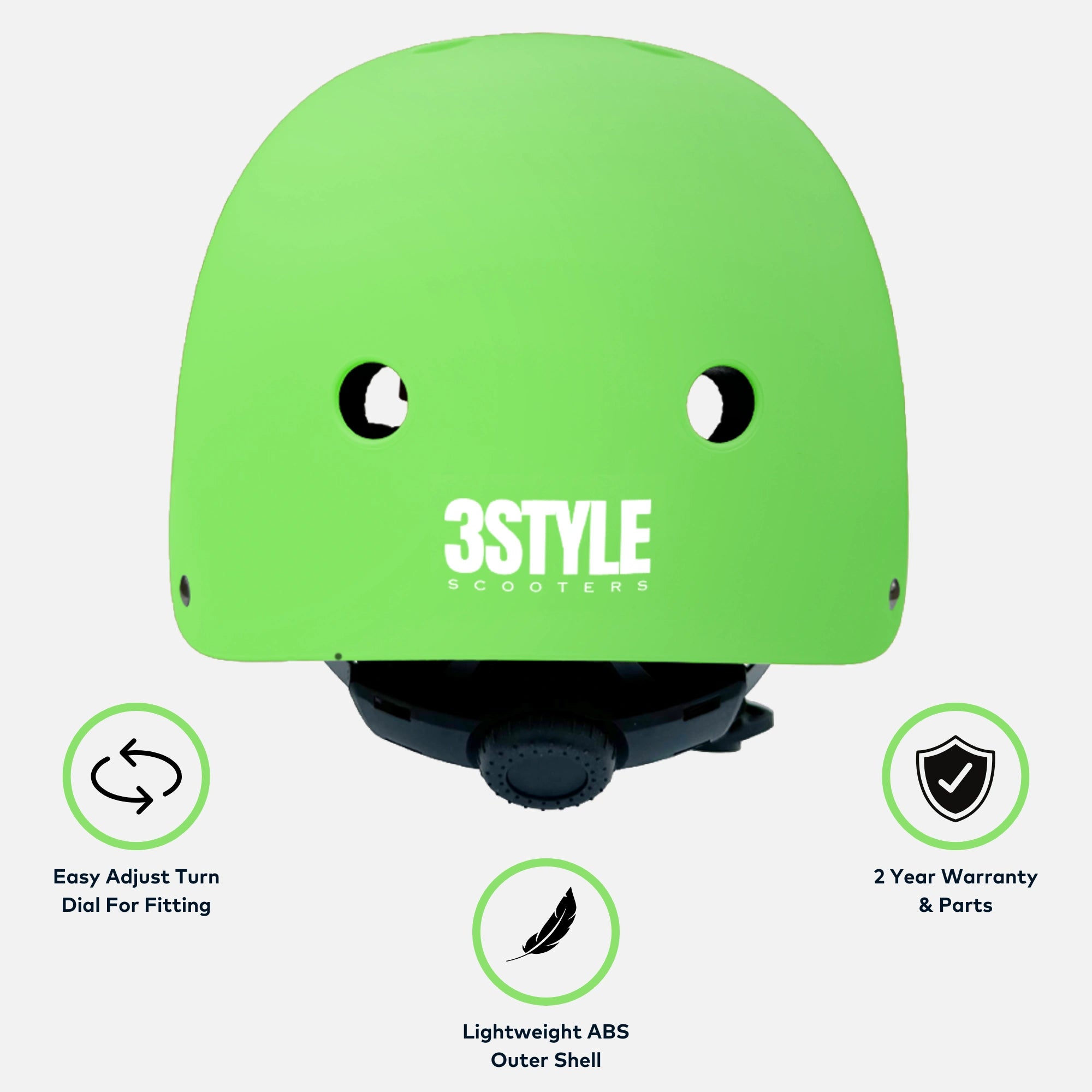 RollerMAX - Green | Scooter Helmet Kids Safety Helmet