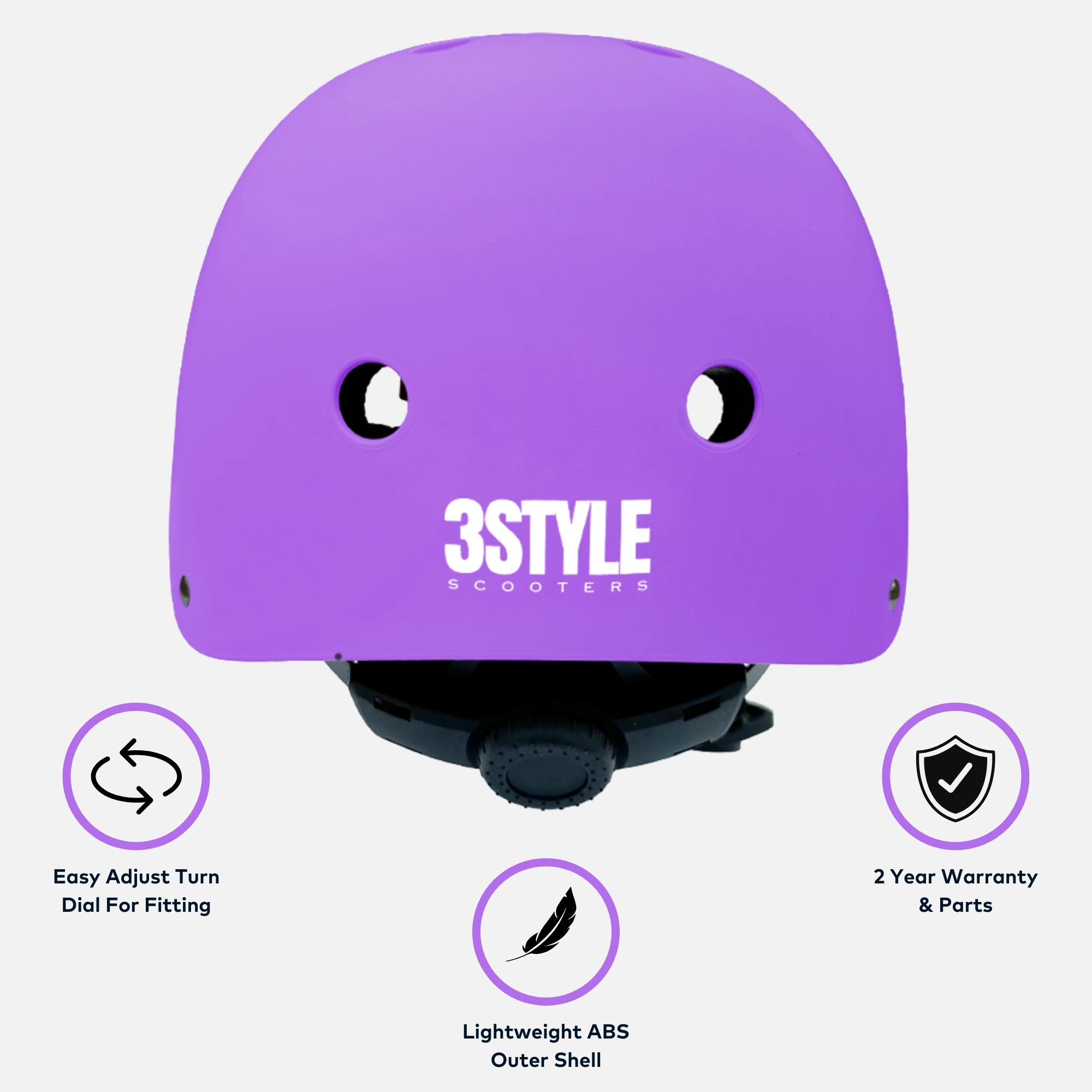 RollerMAX - Purple | Scooter Helmet Kids Safety Helmet