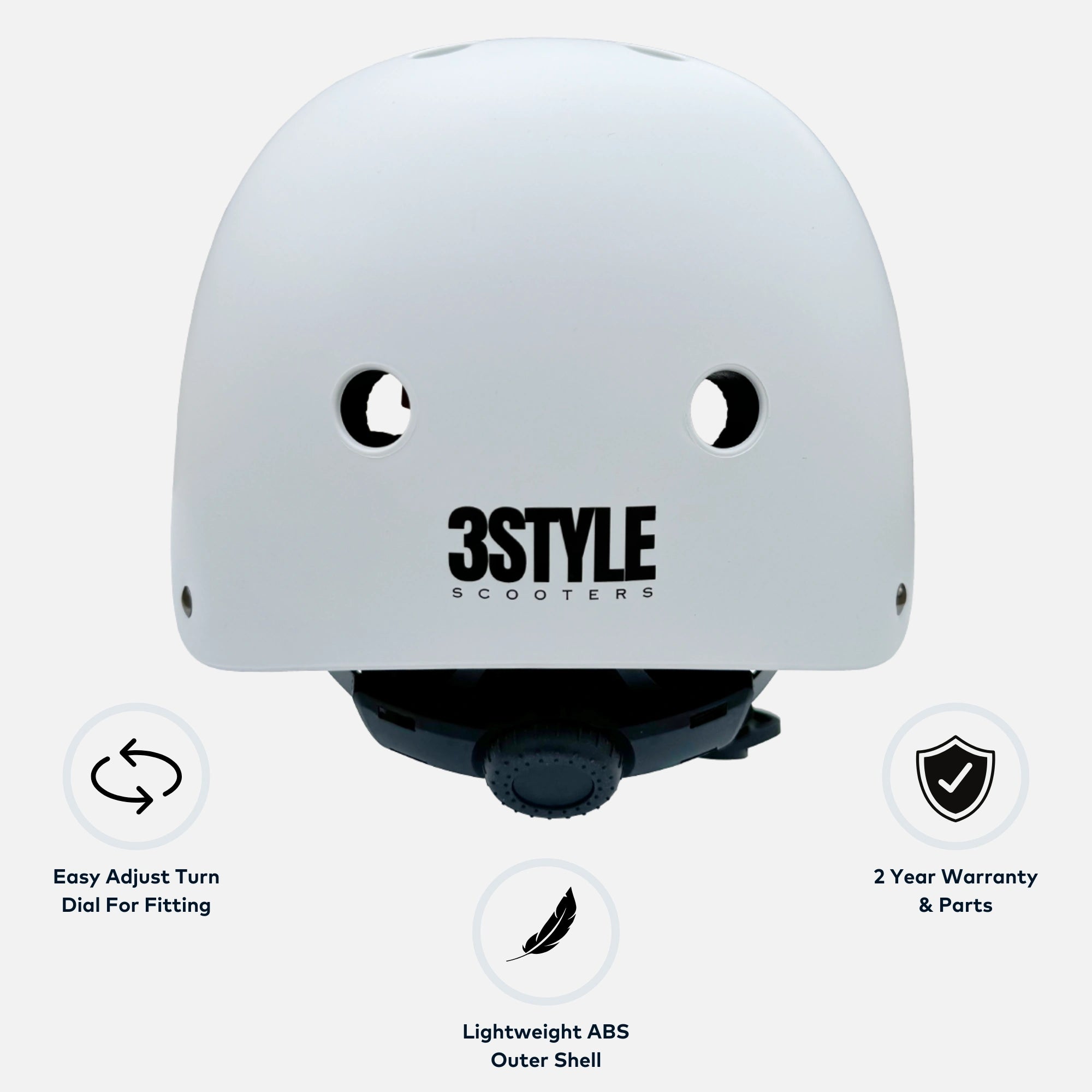 RollerMAX - White | Scooter Helmet Kids Safety Helmet