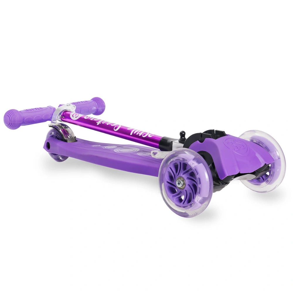 Purple Kids Scooter Foldable and Light Up RGS-1