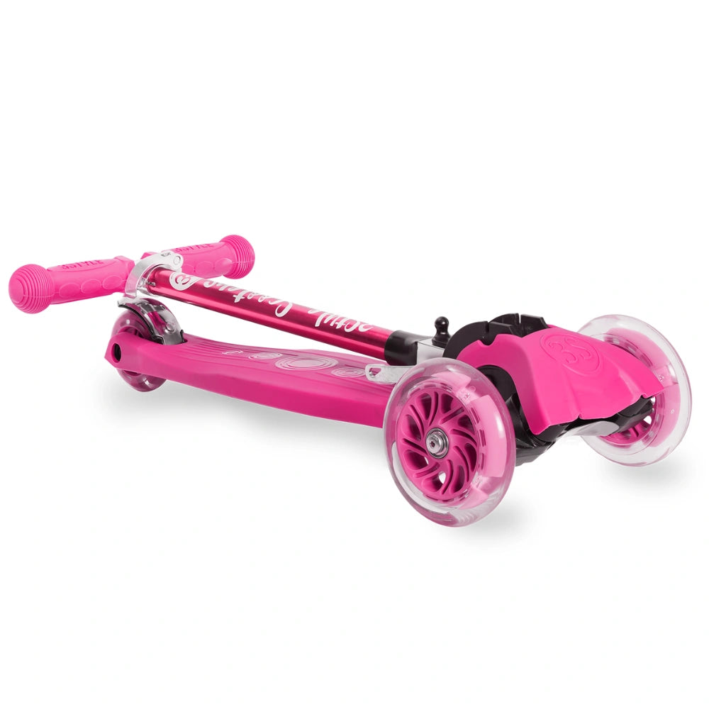 Pink Kids Scooter Foldable and Light Up RGS-1