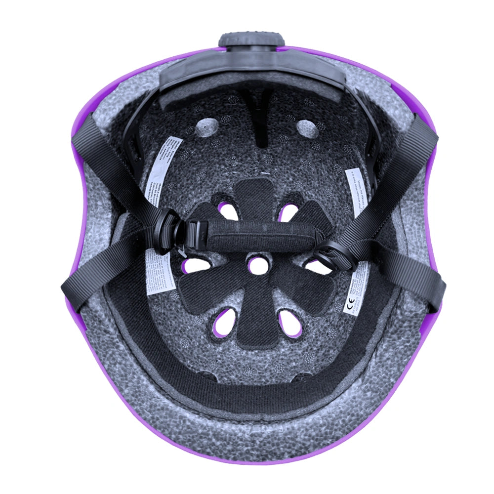 Purple Kids Helmet for Scooters and Bikes RollerMAX