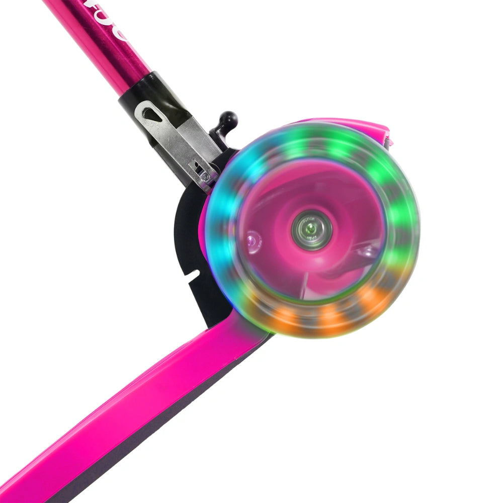 Pink Kids Scooter Foldable and Light Up RGS-1