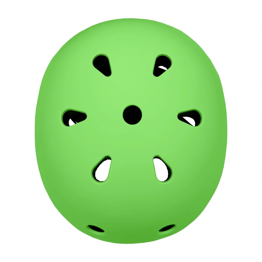 Green Kids Helmet for Scooters and Bikes RollerMAX