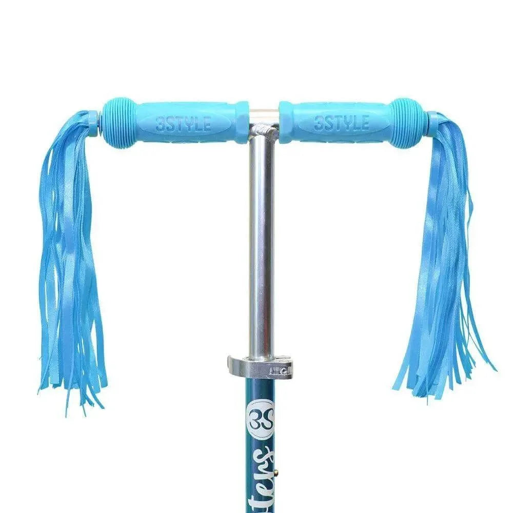 Blue HandleBar Tassels For Scooters & Bikes