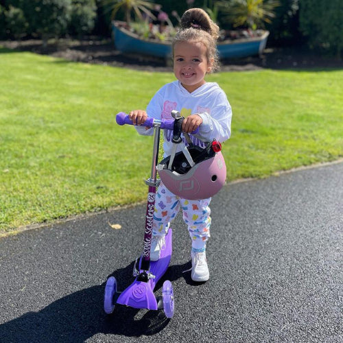 purple rgs-1 scooter | scooter for children | three wheeled scooter