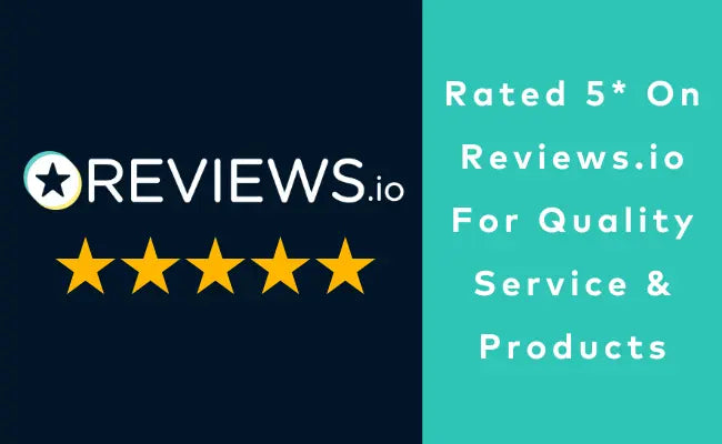 Rated 5 Stars On Review.io For Quality Service And Products