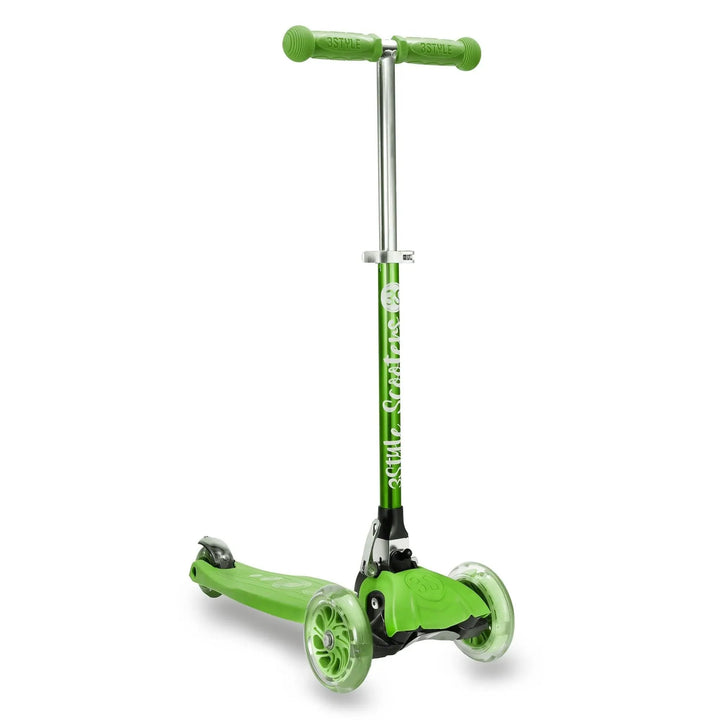 Green Kids Scooter 3 Wheels