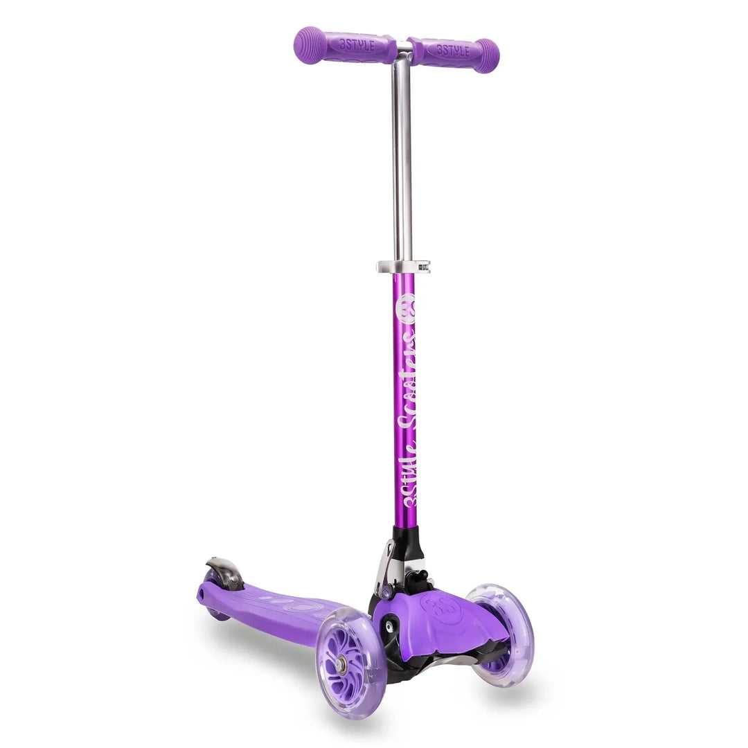 Purple Kids Scooter 3 Wheels