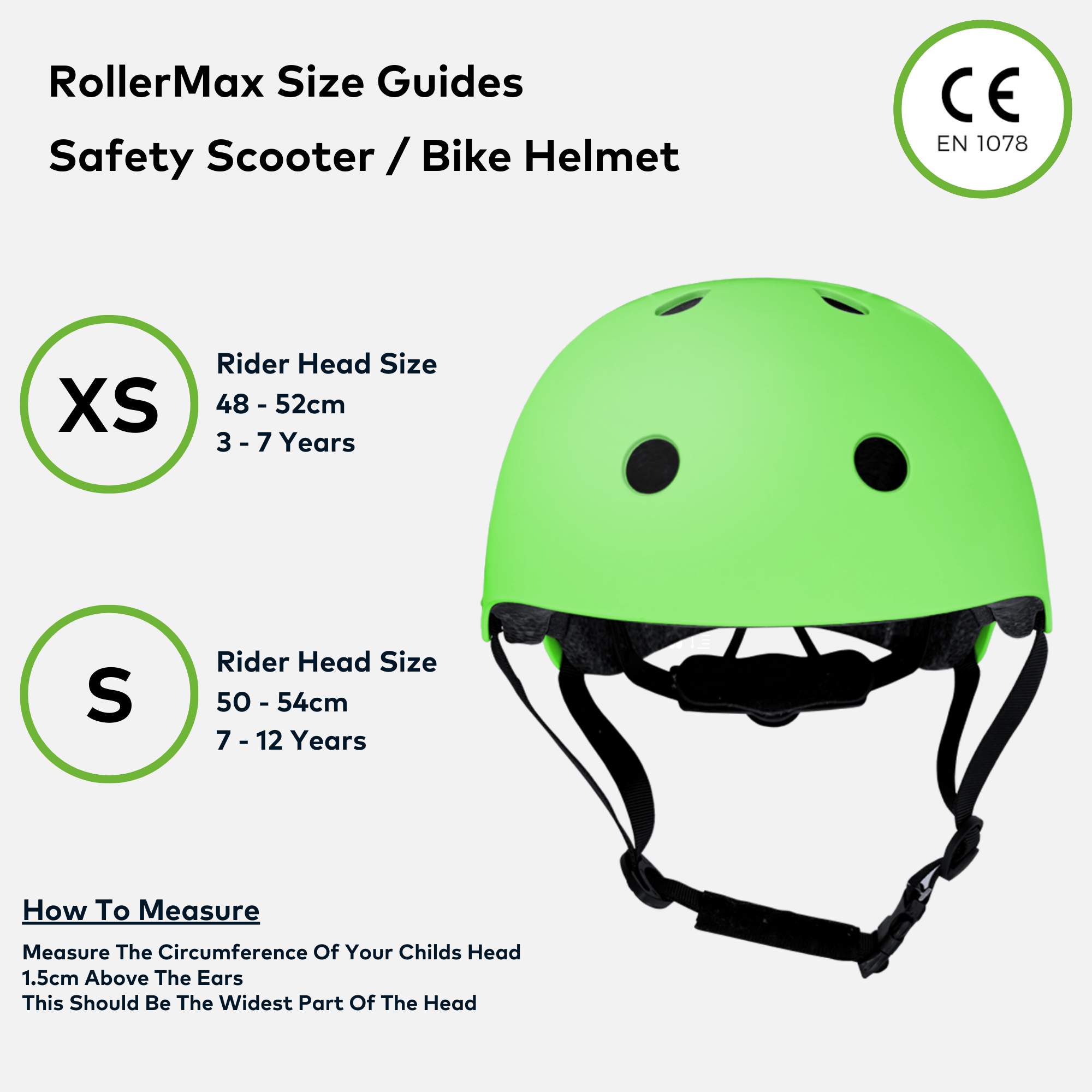 RollerMAX - Green | Scooter Helmet Kids Safety Helmet