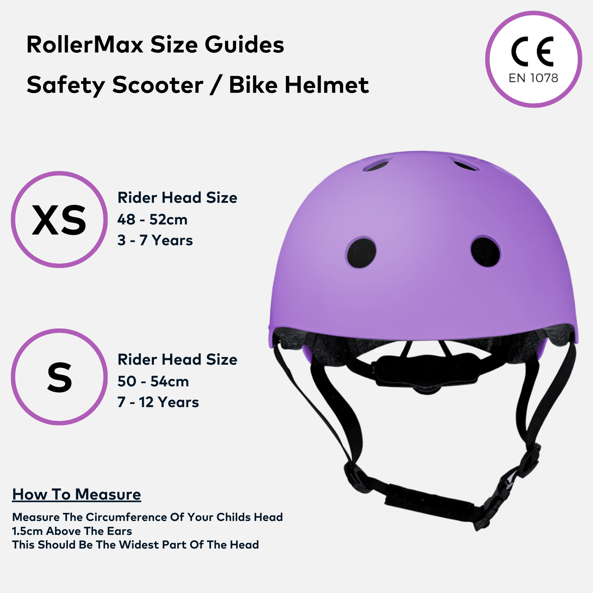 RollerMAX - Purple | Scooter Helmet Kids Safety Helmet