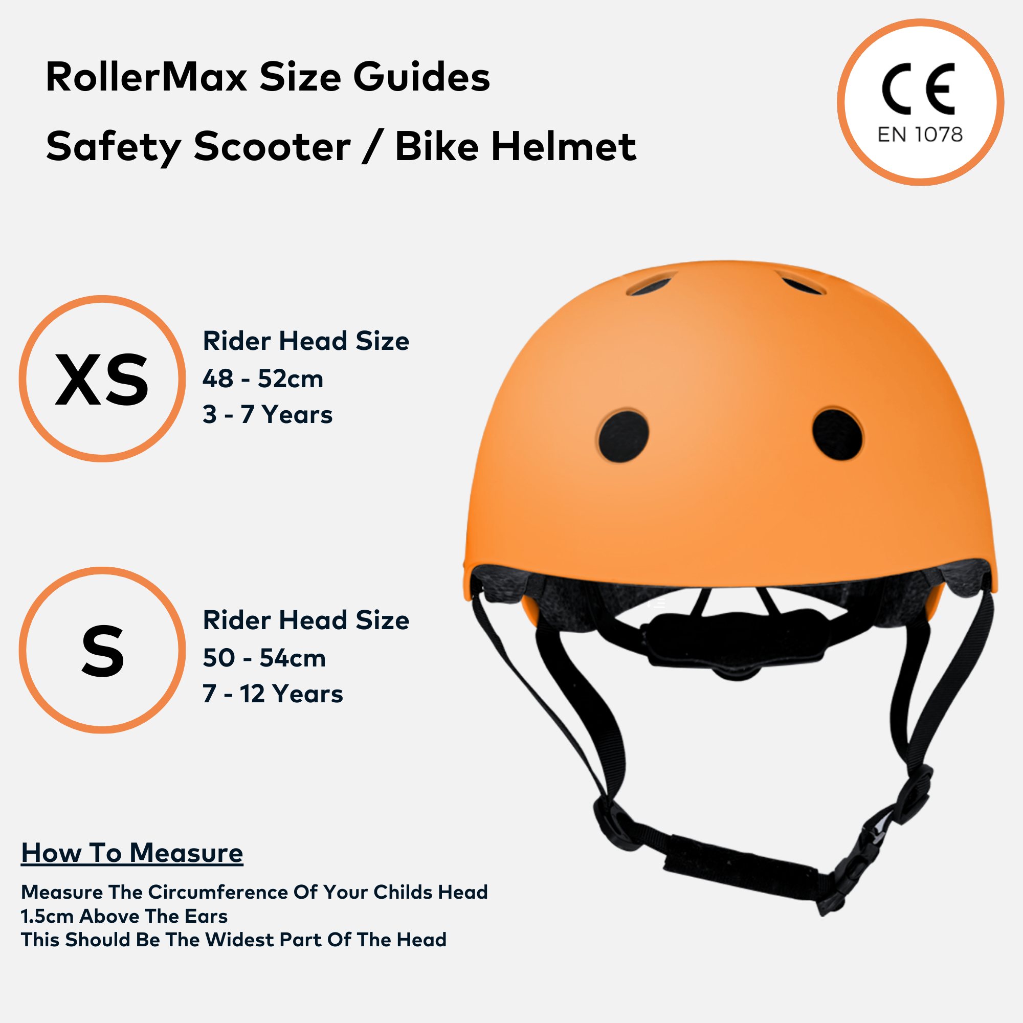 RollerMAX - Orange | Scooter Helmet Kids Safety Helmet