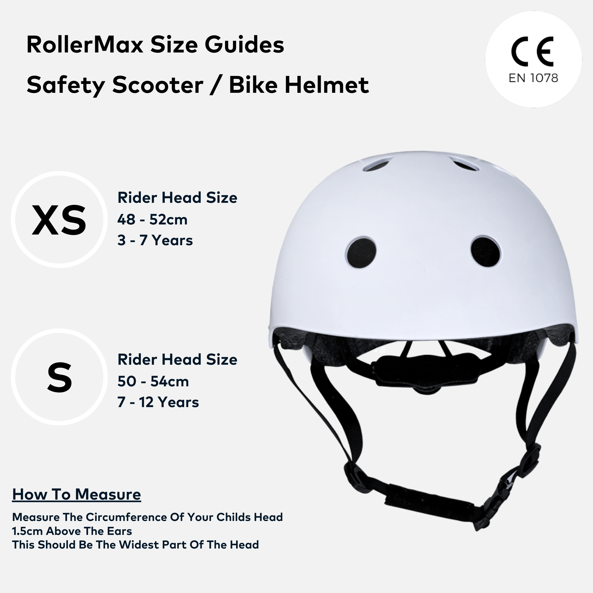 RollerMAX - White | Scooter Helmet Kids Safety Helmet