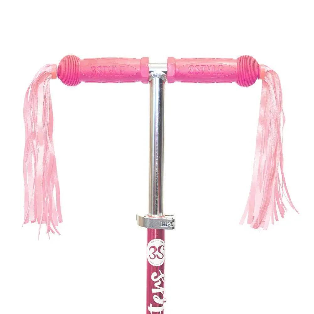 Pink best sale handlebar tassels